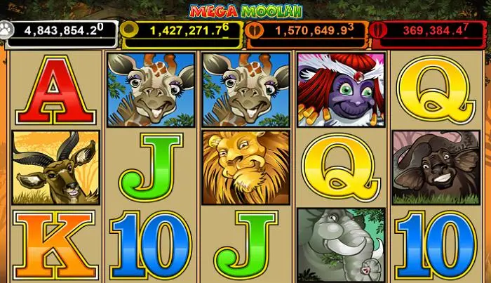 カジノミーのスロットランキング4位「Mega Moolah」