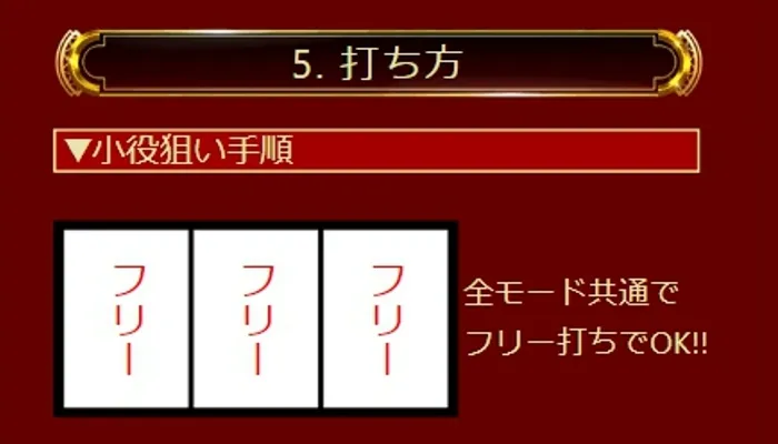 ジャックポットダイスの遊び方「フリー打ち」