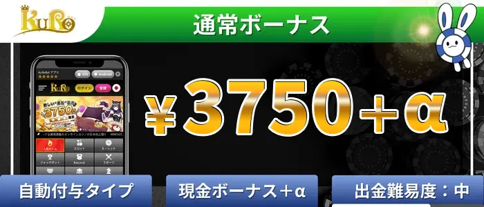 クロベットカジノの入金不要ボーナス概要