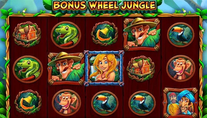 スロッタスティック入金不要ボーナスBONUS WHEEL JUNGLE