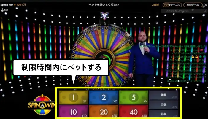 Spin A Winのゲームの流れ01